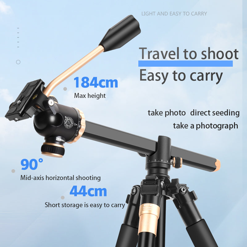 QINGZHUANGSHIDAI Q888 Portable Aluminium Alloy Photography Horizontal Tripod Monopod Stand with Ball Head for DSLR Camera QINGZHUANGSHIDAI Q888 Portable Aluminium Alloy Photography Horizontal Tripod Monopod Stand with Ball Head for DSLR Camera